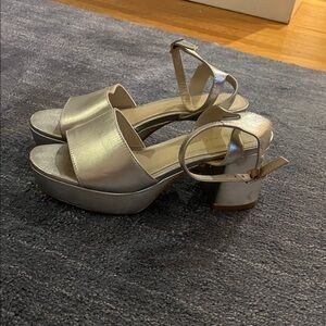 INTENTIONALLY BLANK Silver Platform Heels